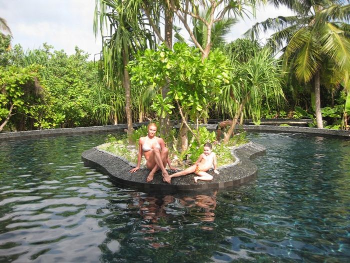 Голая Анастасия Волочкова на Мальдивах