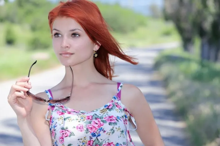 Фотосессия Огненно рыжая шлюшка