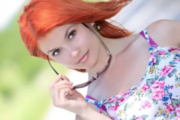 Фотосессия Огненно рыжая шлюшка