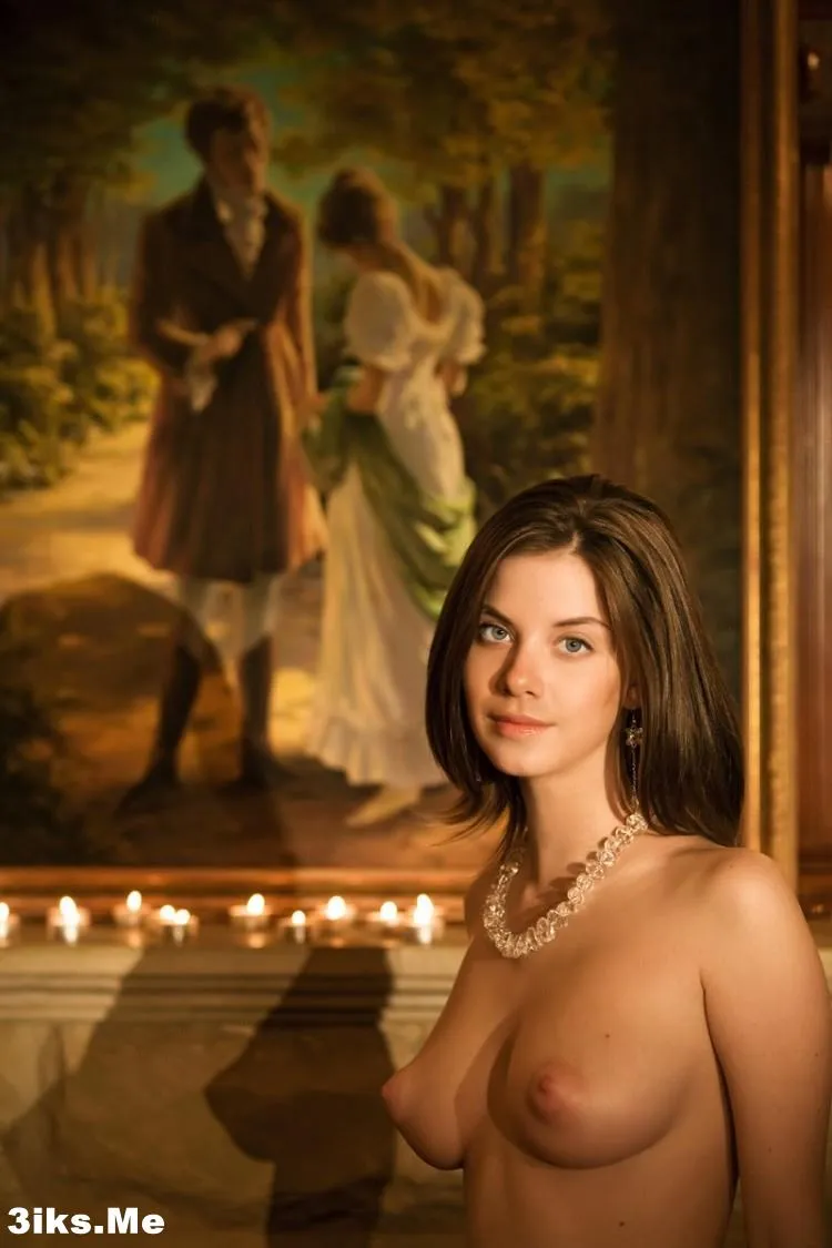 Фотосессия Раздевается у камина