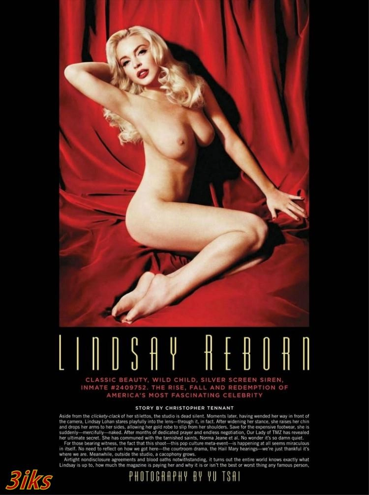 Фотосессия Голая Линдси Лохан-1