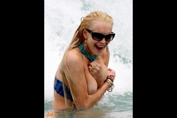 Фотосессия Голая Линдси Лохан-58