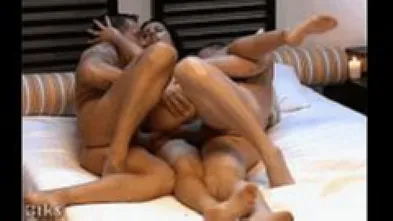 Двойное проникновение большими членами